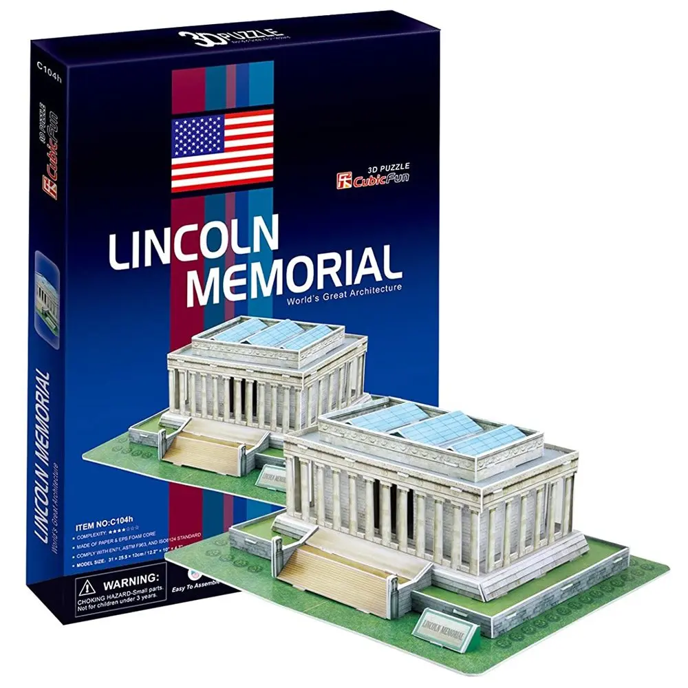 Cubic Fun 3D Puzzle Lincoln Memorial - Abd