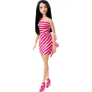 Pırıltılı Barbie Bebek Pembe Elbise FXL70
