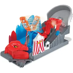 Hot Wheels Şehirde Yaratık Macerası Oyun Seti Dino Coaster Attack GBF93