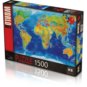 Ks Puzzle World Political Map 1500 Parça 22011