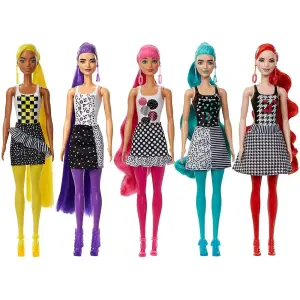 Barbie Color Reveal Renk Değiştiren Renk Bloklu Barbie Bebekler Seri 2 GWC56