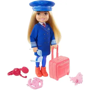 Barbie Chelsea Meslekleri Öğreniyor Pilot GTN90