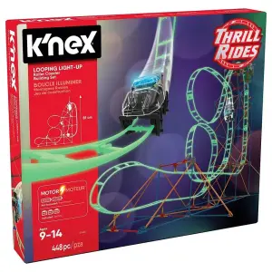 K'nex Looping Light-Up Roller Coaster Set Motorlu