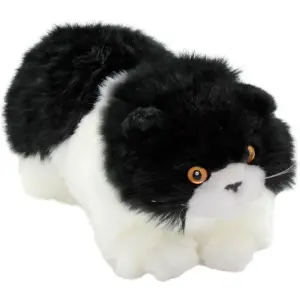 Animals Of The World Yatan Siyah-Beyaz Kedi Peluş 26 Cm