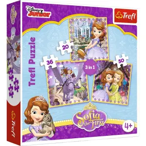 Trefl Disney Sofia ve Arkadaşları 3 In 1 Puzzle
