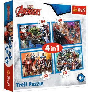 Trefl Marvel Fearless Avengers 4 In 1Puzzle