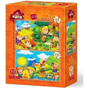 Art Kids Puzzle Sonbahar-İlkbahar 24+35 Parça 5569