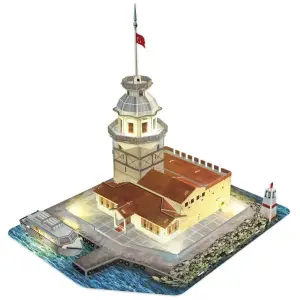 Cubic Fun 3D Led Işıklı Puzzle - Kız Kulesi