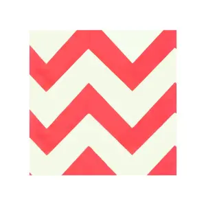 Roll-Up Beyaz Peçete 20'li Kırmızı Büyük Zigzaglı