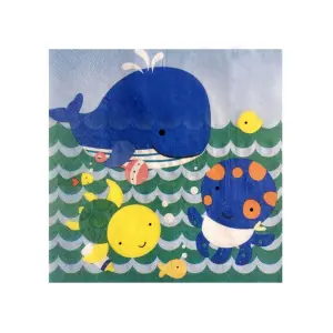 Neşeli Balıklar Mavi 20'li Peçete