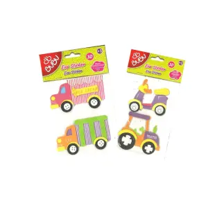 Bu-Bu 3D Eva Sticker Taşıtlar