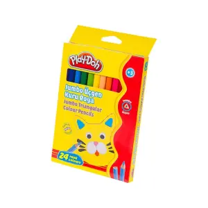Play-Doh Jumbo Üçgen Kuru Boya 24 Renk
