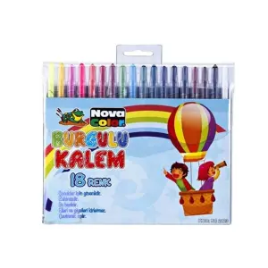 Nova Color Burgulu Kalem 18 Renk