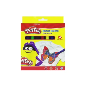 Play-Doh Kumaş Kalemi 6 Renk
