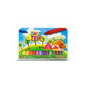 Alpino Dacstrix Üçgen Mum Boya 12 Renk