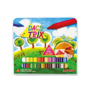 Alpino Dacstrix Üçgen Mum Boya 24 Renk