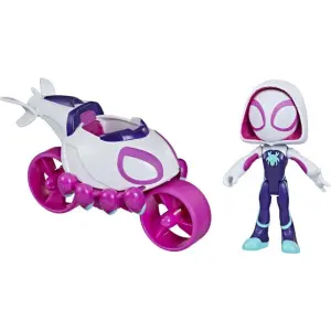 Marvel Spidey Ghost Spider Figür ve Moto-Helikopter F1942