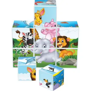 Resimli 9 Parça Küp Puzzle