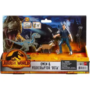 Jurassic World Owen & Velociraptor Beta Figür Paketi GWM26