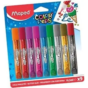 Maped Color'peps Parlak Renkler Simli Yapıştırıcı Seti