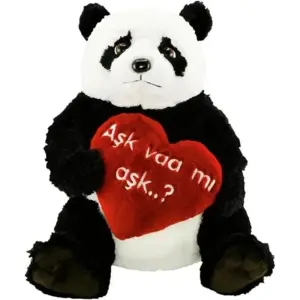 Neco Plush Panda Aşk Var Mı Aşk 50 Cm
