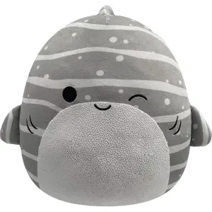 Squishmallow Gri Çizgili Balina Sachie 30 Cm