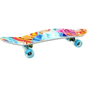 Orta Boy Desenli Işıklı Kaykay 65 Cm
