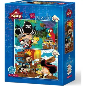 Art Kids Puzzle Korsanlar 2 İn 1 100 Parça 5640