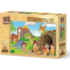 Art Kids Taş Devri Ailesi 25 Parça Ahşap Puzzle 5868