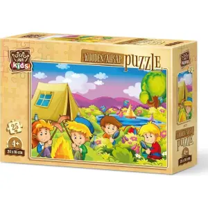 Art Kids Meraklı Kampçılar 25 Parça Ahşap Puzzle 5872