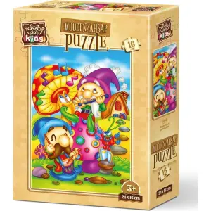 Art Kids Şarkıcı Elfler 16 Parça Ahşap Puzzle 5854