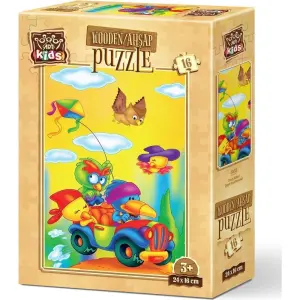 Art Kids Çılgın Uçurtmacılar 16 Parça Ahşap Puzzle 5853