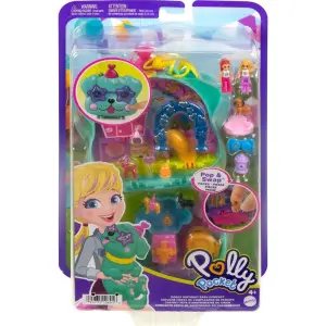 Polly Pocket ve Maceraları Micro Minik Köpeğin Doğum Günü Partisi Kompakt Oyun Seti HKV30