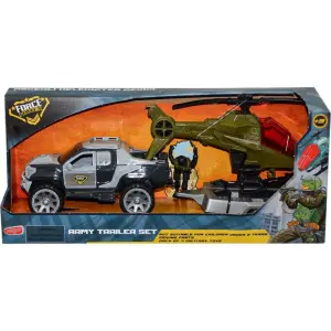 Forcemates Askeri Helikopter ve Çekici Araç Oyun Seti