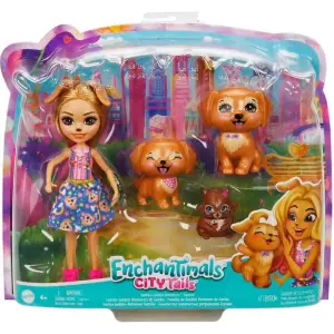 Enchantimals Citytails Aile Serileri Gerika Golden Retriever Ailesi HHB85