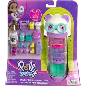 Polly Pocket Moda Eğlencesi Dönen Kıyafet Dolabı Oyun Seti HKW05
