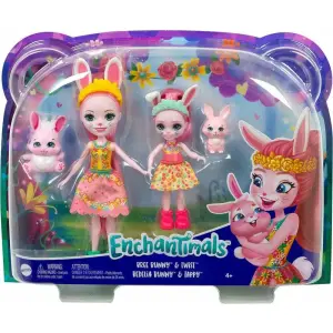 Enchantimals Kız Kardeş Bebekler Serisi Bree Bunny & Twist HCF84