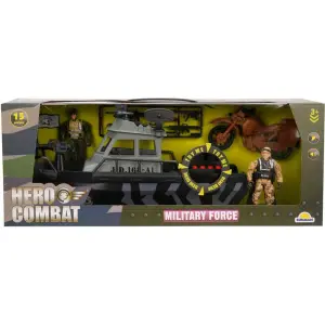 Hero Combat Sesli ve Işıklı Askeri Gemi Oyun Seti