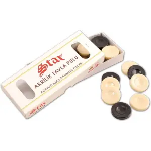 Star Star Akrilik Tavla Pulu Büyük