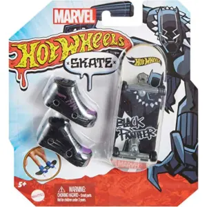 Hotwheels Skate Parmak Kaykay ve Ayakkabi Paketi - Black Panther HNL74