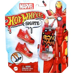 Hotwheels Skate Parmak Kaykay ve Ayakkabi Paketi - İron Man HNL73