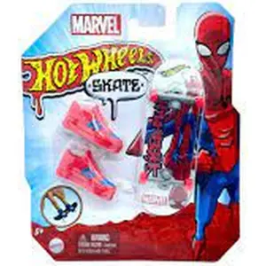 Hotwheels Skate Parmak Kaykay ve Ayakkabi Paketi - Spider-Man HNL77