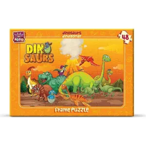 Art Kids Frame Puzzle Dinazorlar 48 Parça 5914