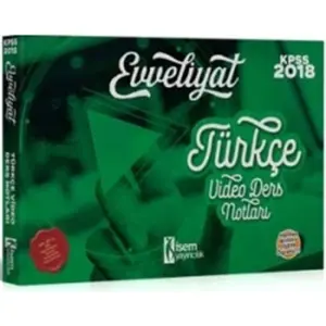 Kpss 2018 Evveliyat Türkçe Video Ders Notları