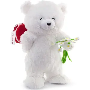 Fluffy Hediye Kutulu ve Çiçekli Ayı 55 Cm