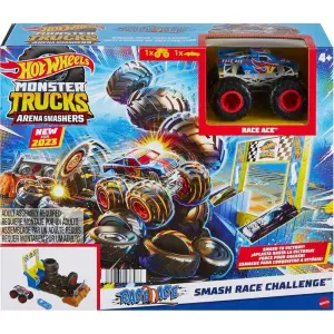 Hot Wheels Monster Trucks Arenada Mücadeleye Başlangıç Tekerlek Devirme Mücadelesi Oyun Seti HNB89