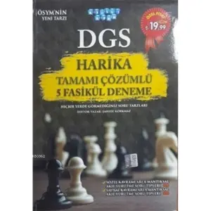 Dgs Harika Tamamı Çözümlü 5 Fasikül Deneme