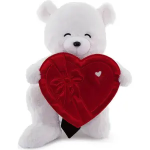 Fluffy Kalp Kutu Flamalı Serenat Ayı 55 Cm