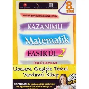 8. Sınıf Kazanımlı Matematik Fasikül 2 Üslü Sayılar