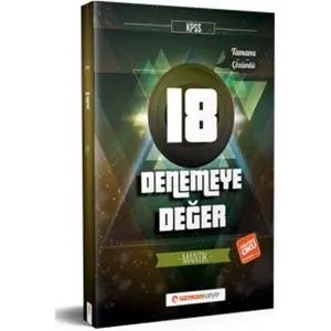 Kpss 18 Denemeye Değer Mantık